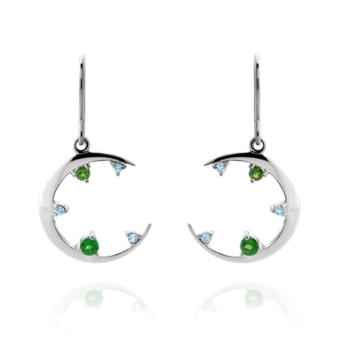 Orphelia 'Eline' Women's 925 Sterling Silver Drop Earrings - Silver ZO-7497