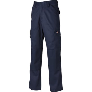 Pantalones de trabajo Dickies para hombre con bolsillos para rodilleras de poliacero en color marino