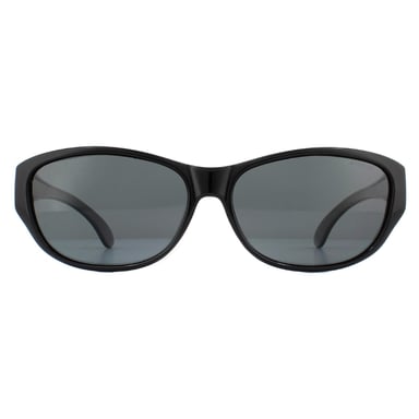 Gafas de sol polarizadas Polaroid suncovers wrap men's black grey
