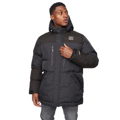 Crosshatch Mens Squadage Panelled Jacket (Black)