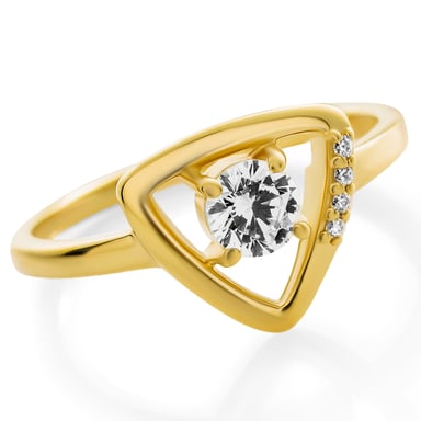 Orphelia 'Santorini' Women's 925 Sterling Silver Ring - Gold ZR-7570/G