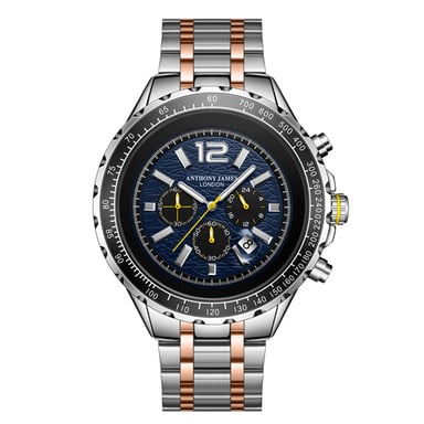 Reloj Anthony James Edición Limitada Cronógrafo Racer Azul Montado a Mano