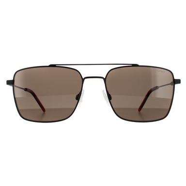 Gafas de sol cuadradas para hombre Hugo de Hugo Boss en negro mate y gris