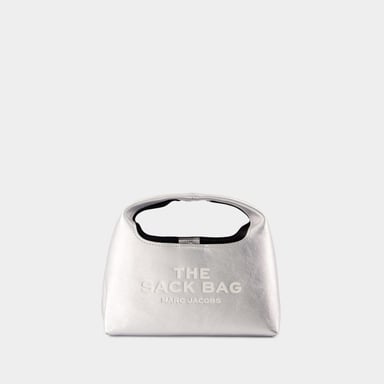 Marc Jacobs Bolso de mano The Mini Sack - - Piel - Plata