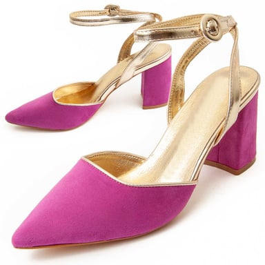Zapato de Tacón Montevita Selina77 en Fucsia