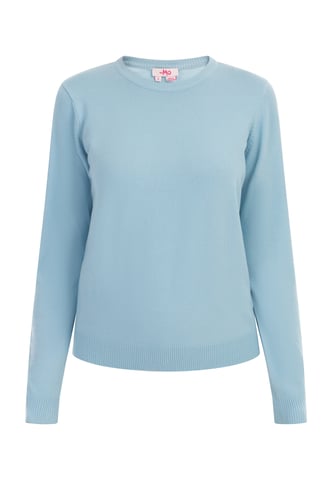 Mymo Knitted pullover women light blue