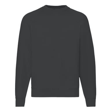 Fruit Of The Loom Mens Raglan Sleeve Belcoro® Sweatshirt (Light Graphite)