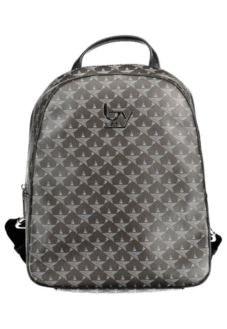 Mochila De Pvc Con Correas Ajustables Y Detalles En Contraste