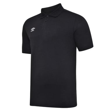 Umbro Boys Essential Polo Shirt (Black/White)