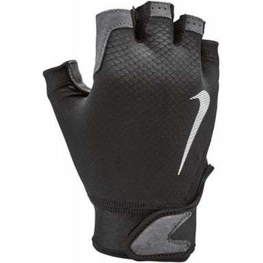 Nike Mens Ultimate Heavyweight Fitness Fingerless Gloves (Black/White/Grey)