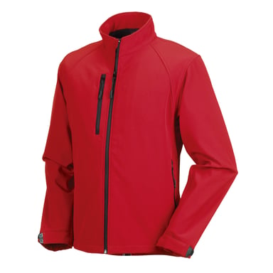 Russell Mens Water Resistant & Windproof Softshell Jacket (Classic Red)