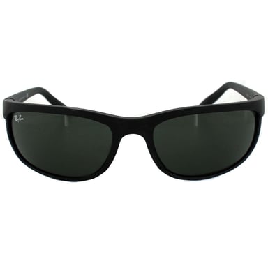 Gafas de sol Ray-Ban Wrap Hombre Negro Mate Negro Verde