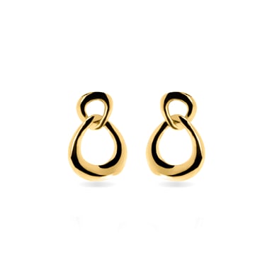 Pendientes Luxenter Jomo acabado en Oro Amarillo de 18 Kts