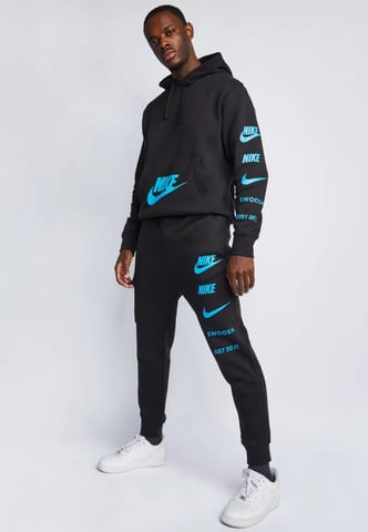Chándal con capucha Nike Sportswear Standard Issue en negro