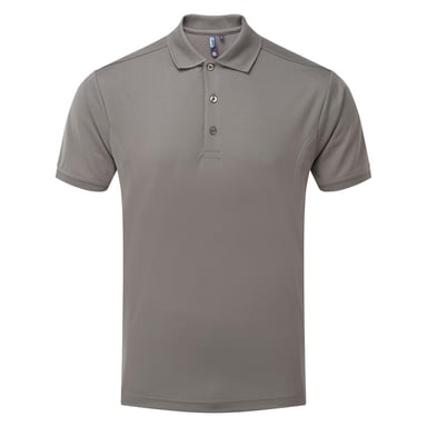 Premier Mens Coolchecker Polo Shirt (Dark Grey)