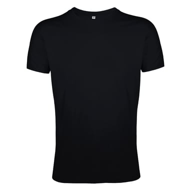 SOLS Mens Regent Slim Fit Short Sleeve T-Shirt (Deep Black)