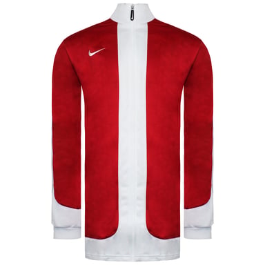 Chaqueta deportiva roja/blanca con logo de Nike para hombre