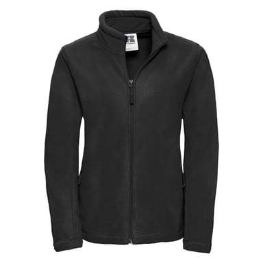 Russell Womens/Ladies Full Zip Outdoor Fleece Jacket (Black)