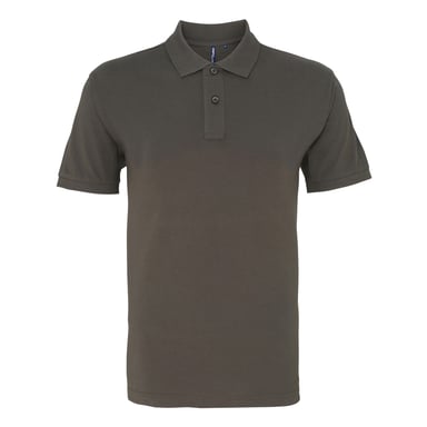 Asquith & Fox Mens Organic Classic Fit Polo Shirt (Slate)