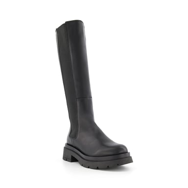 Dune Ladies TEMPAS Chunky-Sole Leather Knee-High Boots Tempas