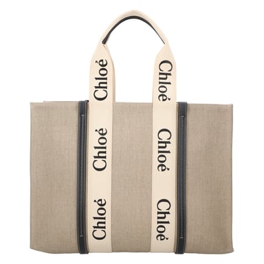 Chloé Large Woody Tote Bag Black