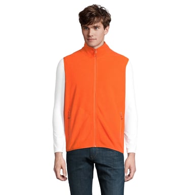 SOLS Unisex Adult Factor Fleece Zipped Body Warmer (Orange)
