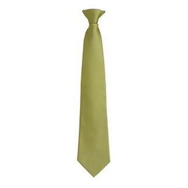 Premier Mens Fashion ”Colours” Work Clip On Tie (Grass)