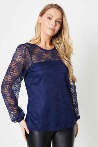 Long Sleeve Lace Top