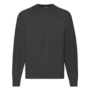 Fruit Of The Loom Mens Raglan Sleeve Belcoro® Sweatshirt (Black)