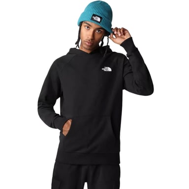 The North Face Mens Raglan Red Box Pullover Hoodie Black