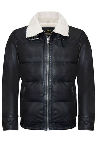 Chaqueta acolchada de cuero para hombre - Brasilia