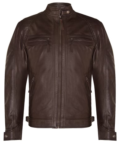 Chaqueta de motociclista acolchada de cuero Rock Racing