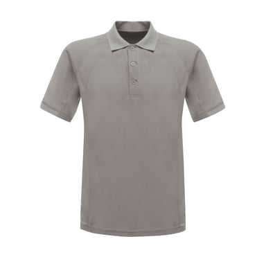 Regatta Professional Mens Coolweave Short Sleeve Polo Shirt (Silver Grey)