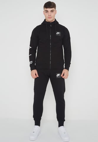 Conjunto de chándal con cremallera y cremallera para hombre Nike Air negro