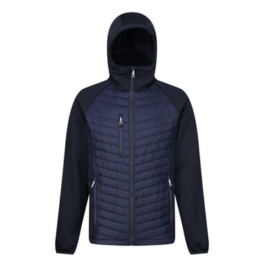 Regatta Mens Navigate Quilted Hybrid Jacket (Navy/Slate Grey)
