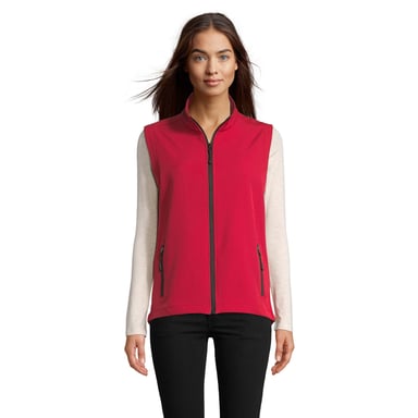 SOLS Womens/Ladies Race Softshell Body Warmer (Pepper Red)