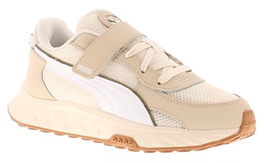 Puma Junior Boys Trainers Wild Rider Futurism Touch Fastening white