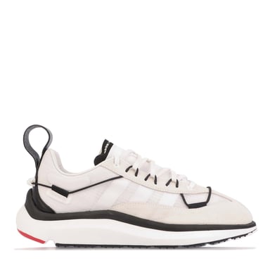 Men's Y-3 Shiku Run Trainers in White Black
