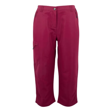 Regatta Womens/Ladies Chaska III Walking Capri Cropped Trousers (Beaujolais)
