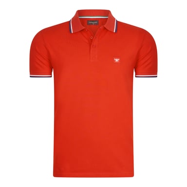 Cappuccino Italia Polo Applique Pique Rojo