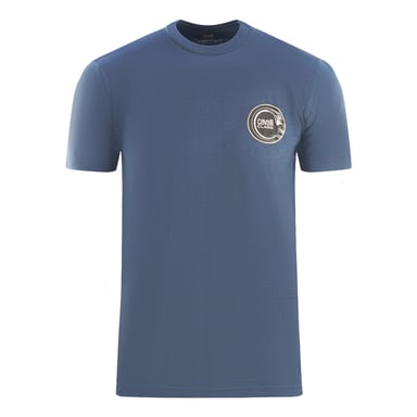 Cavalli Class Circular Snake Logo camiseta azul marino