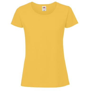 Fruit Of The Loom Womens/Ladies Ringspun Premium T-Shirt (Sunflower)