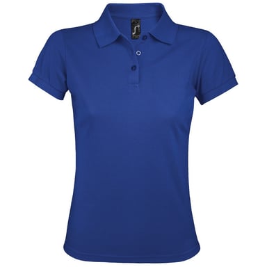 SOLs Womens/Ladies Prime Pique Polo Shirt (Royal Blue)