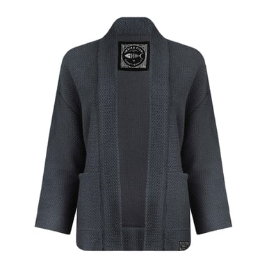 Weird Fish Womens/Ladies Santosh Macaroni Cropped Cardigan (Navy)
