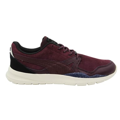 Puma Duplex Evo Camping Borgoña de cuero Borgoña Trainers para hombres 361921 01