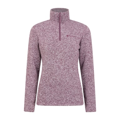 Mountain Warehouse Womens/Ladies Idris Half Zip Fleece Top (Burgundy)