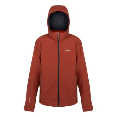 Regatta Mens Frelton Waterproof Insulated Jacket (Red Ochre/Black)
