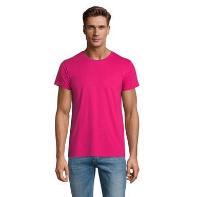 SOLS Mens Pioneer Organic Cotton T-Shirt (Fuchsia)