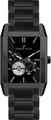Pierre Petit: Reloj negro Serie Paris para hombre