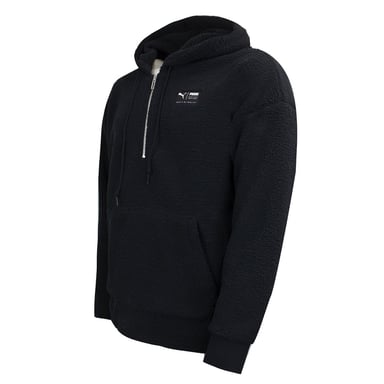 Sudadera con capucha Sherpa Puma Graphic Logo Long Sleeve Black para hombre 577693 01